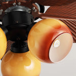 Tropical Breeze Ceiling Fan with Three Glass Shades