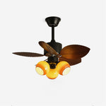 Tropical Breeze Ceiling Fan with Three Glass Shades
