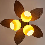 Tropical Breeze Ceiling Fan with Three Glass Shades