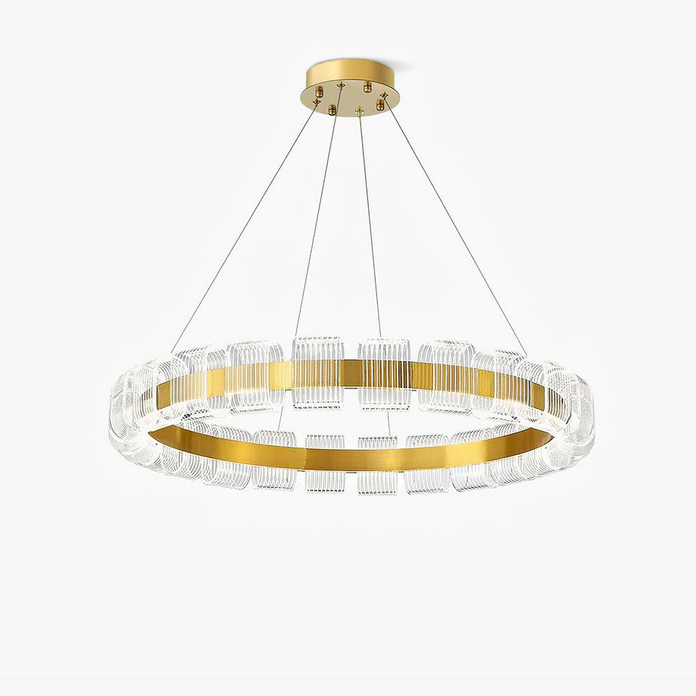 Bangle LED Chandelier – Modern Acrylic Ceiling Light for Dining and Living Rooms