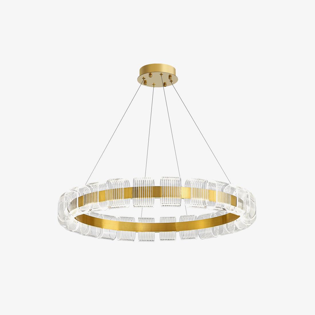 Bangle LED Chandelier – Modern Acrylic Ceiling Light for Dining and Living Rooms