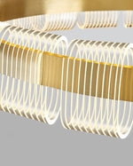 Bangle LED Chandelier – Modern Acrylic Ceiling Light for Dining and Living Rooms