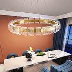 Bangle LED Chandelier – Modern Acrylic Ceiling Light for Dining and Living Rooms
