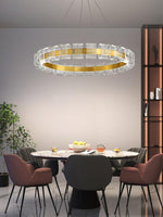 Bangle LED Chandelier – Modern Acrylic Ceiling Light for Dining and Living Rooms