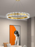 Bangle LED Chandelier – Modern Acrylic Ceiling Light for Dining and Living Rooms