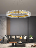 Bangle LED Chandelier – Modern Acrylic Ceiling Light for Dining and Living Rooms