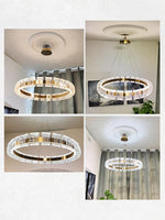 Bangle LED Chandelier – Modern Acrylic Ceiling Light for Dining and Living Rooms
