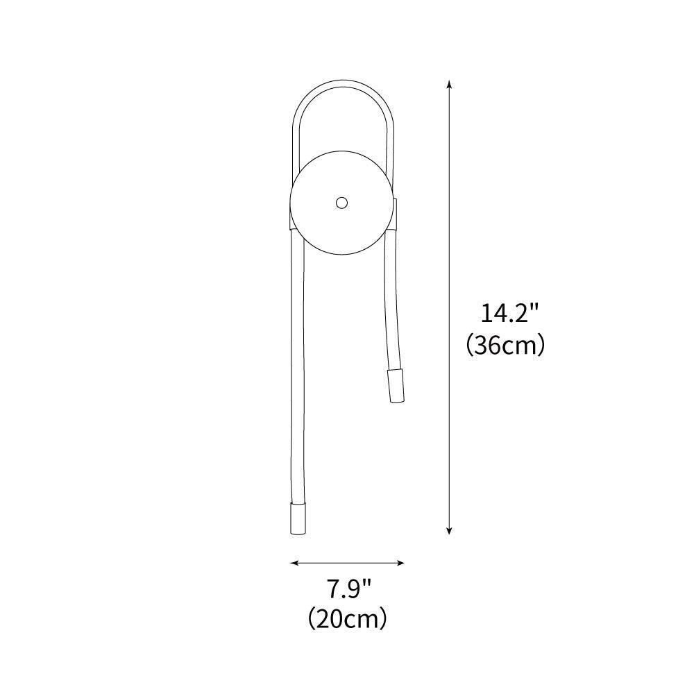 bead-cascade-loop-wall-lamp