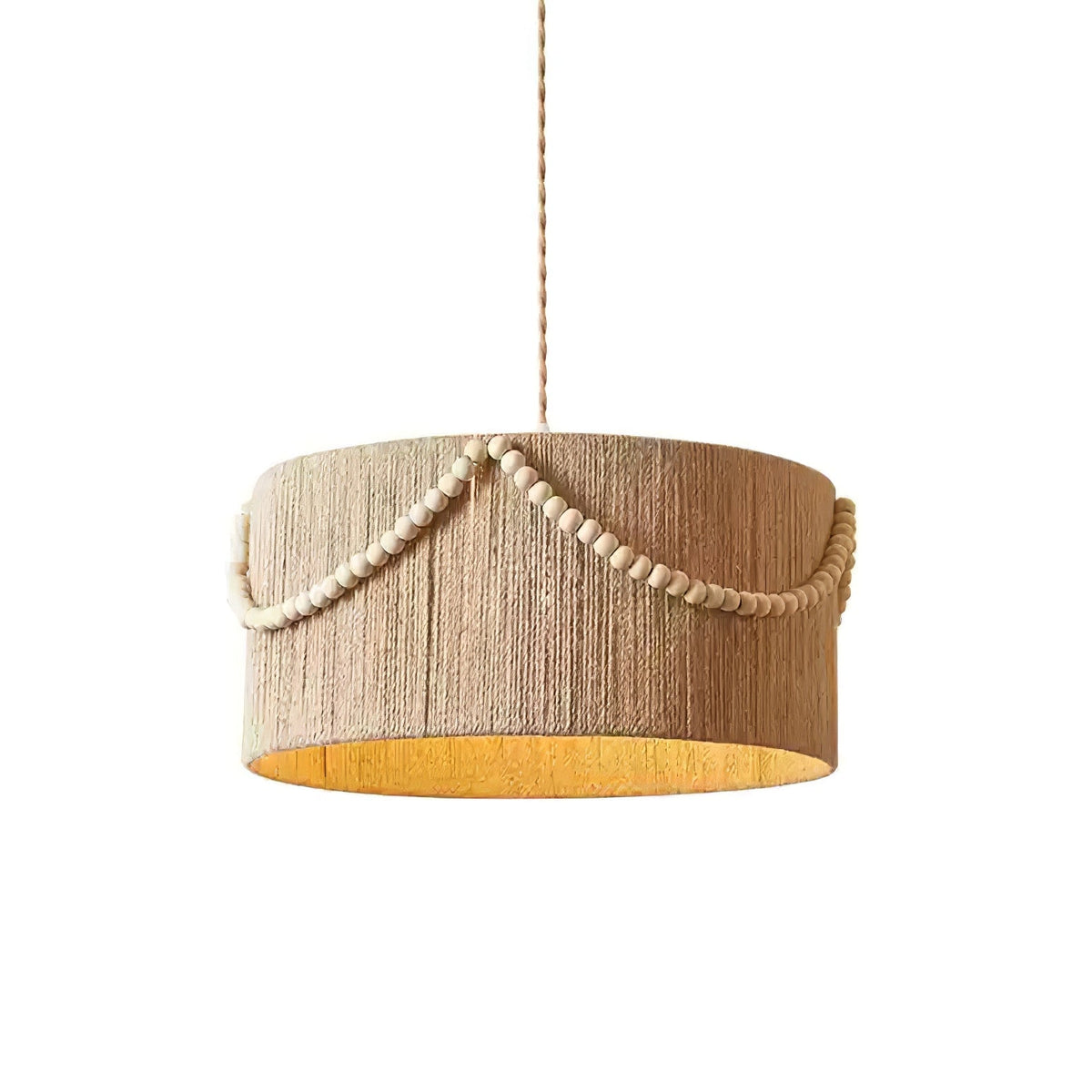 Beaded Boho Pendant Lamp