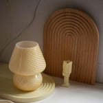 Creative Glass Retro Mushroom Table Lamp