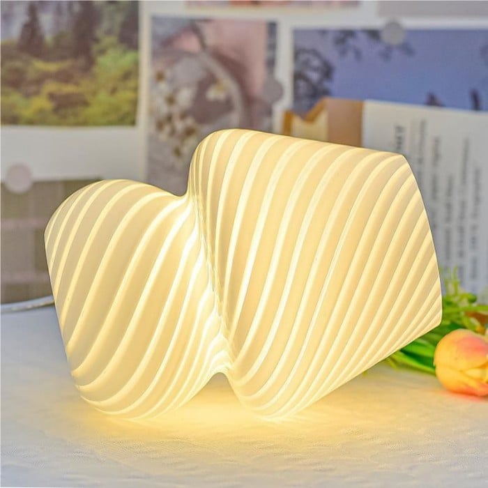 Creative Glass Retro Mushroom Table Lamp