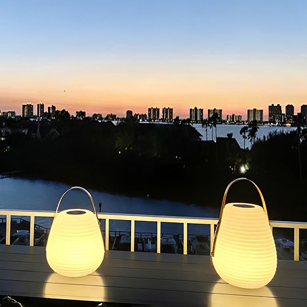 Beehive Solar Lantern Outdoor Lamp