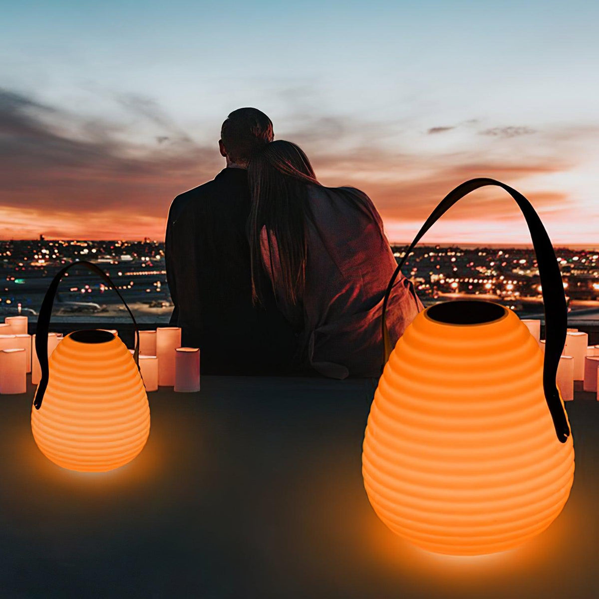 Beehive Solar Lantern Outdoor Lamp