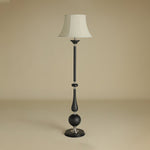 Belfort Classic Floor Lamp – Modern Black & Beige Designer Lighting for Living Room