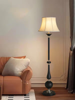 Belfort Classic Floor Lamp – Modern Black & Beige Designer Lighting for Living Room