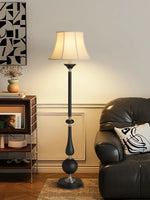Belfort Classic Floor Lamp – Modern Black & Beige Designer Lighting for Living Room