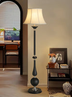 Belfort Classic Floor Lamp – Modern Black & Beige Designer Lighting for Living Room