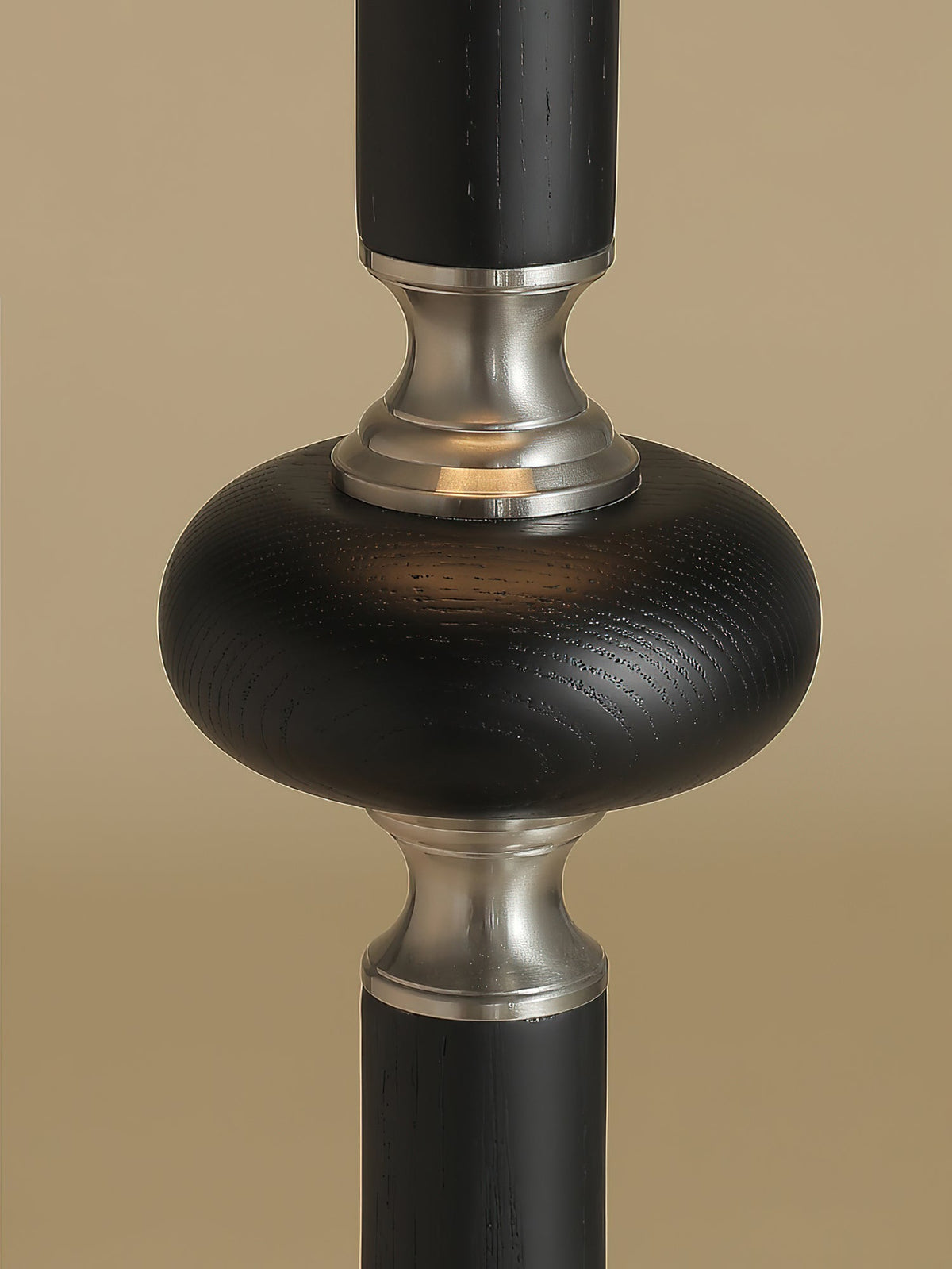 Belfort Classic Floor Lamp – Modern Black & Beige Designer Lighting for Living Room