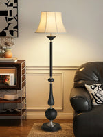Belfort Classic Floor Lamp – Modern Black & Beige Designer Lighting for Living Room