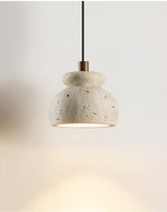 Bell Elara Travertine Pendant Light – Natural Stone Hanging Lamp for Dining & Kitchen
