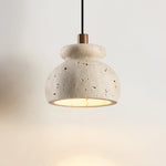 Bell Elara Travertine Pendant Light – Natural Stone Hanging Lamp for Dining & Kitchen