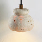 Bell Elara Travertine Pendant Light – Natural Stone Hanging Lamp for Dining & Kitchen