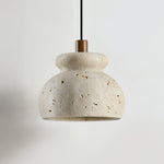 Bell Elara Travertine Pendant Light – Natural Stone Hanging Lamp for Dining & Kitchen