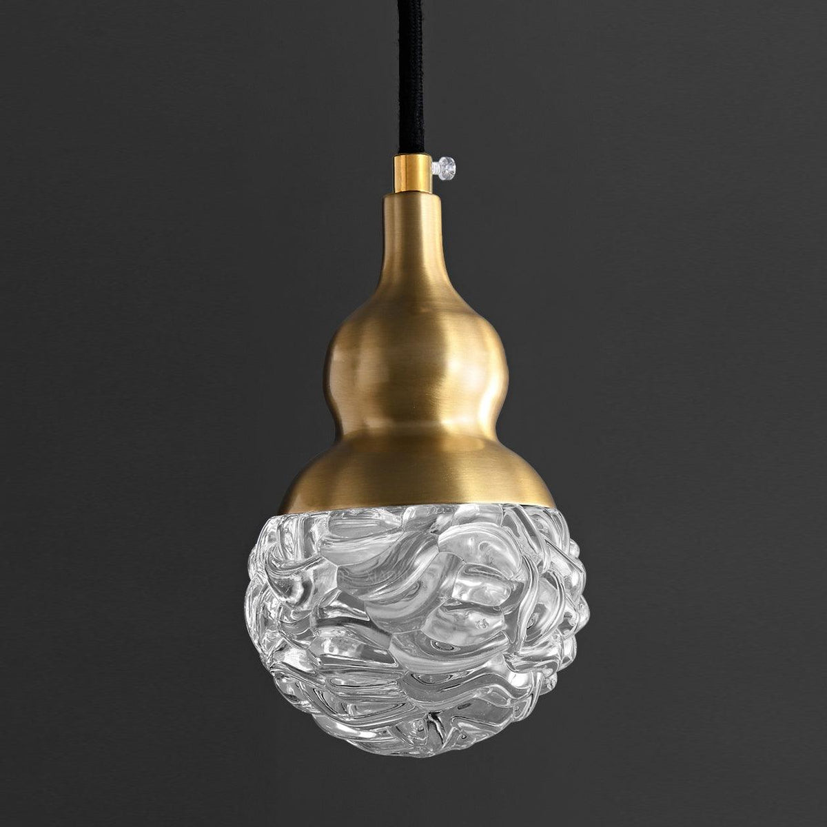 Bella Brass Pendant Light – Modern LED Mini Pendant for Kitchen Island, Dining Room, Bedroom