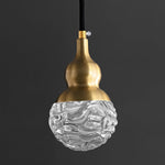 Bella Brass Pendant Light – Modern LED Mini Pendant for Kitchen Island, Dining Room, Bedroom