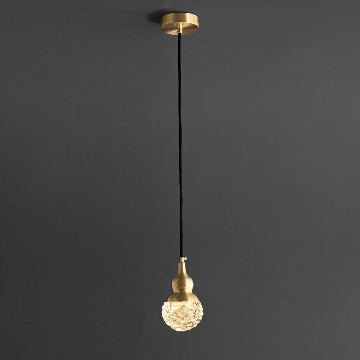 Bella Brass Pendant Light – Modern LED Mini Pendant for Kitchen Island, Dining Room, Bedroom