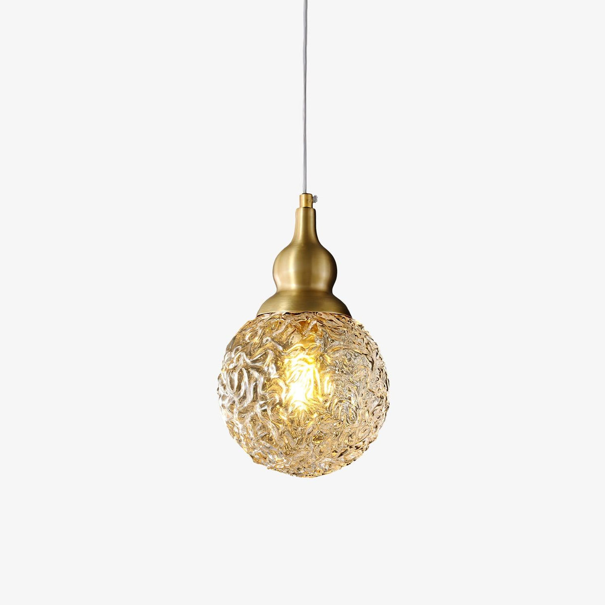 Bella Brass Pendant Light – Modern LED Mini Pendant for Kitchen Island, Dining Room, Bedroom