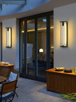 Bellamy Flair Outdoor Wall Sconce in Stainless Steel and Acrylic