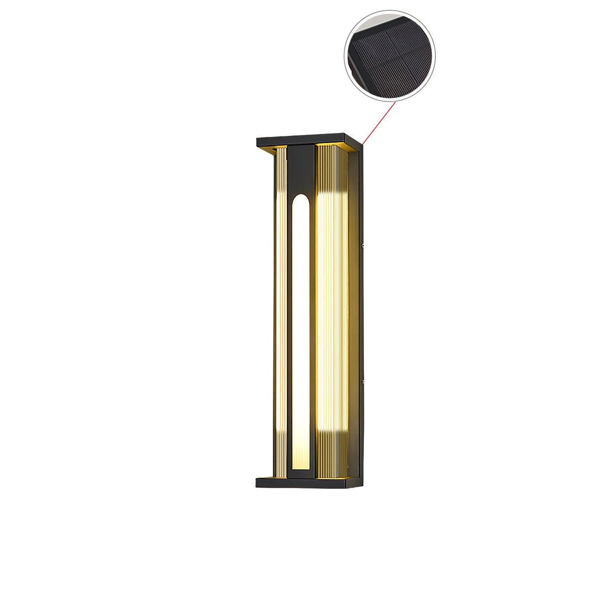 Bellamy Flair Outdoor Wall Sconce in Stainless Steel and Acrylic