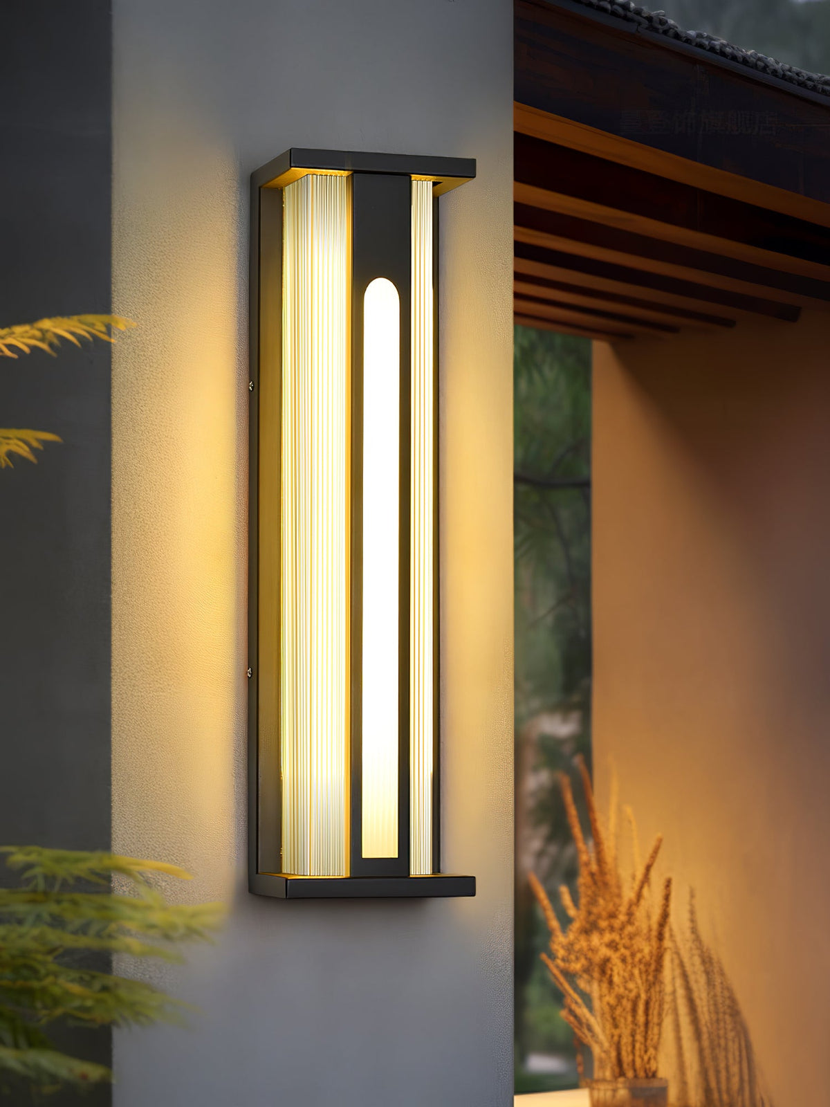 Bellamy Flair Outdoor Wall Sconce in Stainless Steel and Acrylic