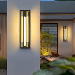 Bellamy Flair Outdoor Wall Sconce in Stainless Steel and Acrylic