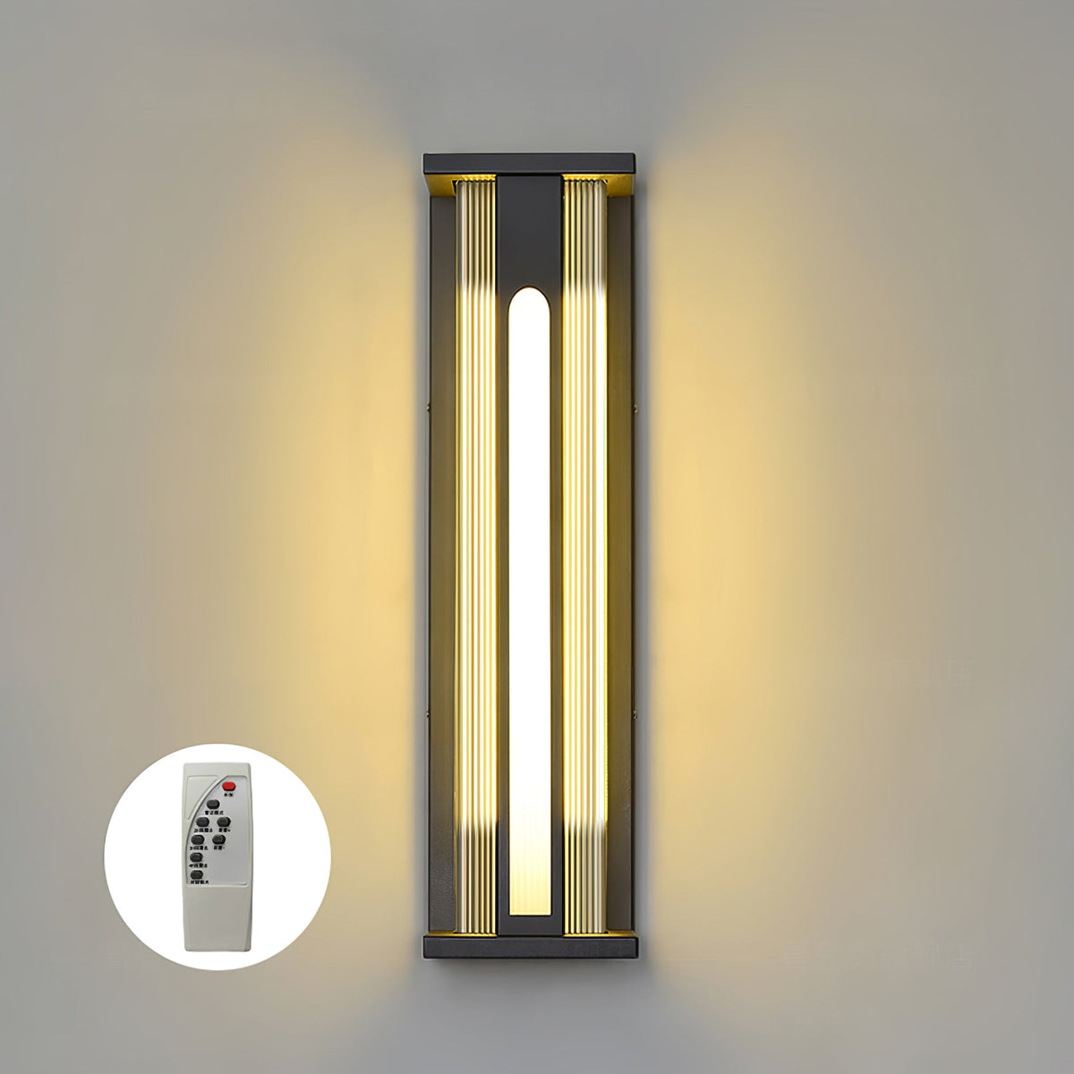Bellamy Flair Outdoor Wall Sconce in Stainless Steel and Acrylic
