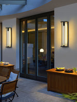 Bellamy Flair Outdoor Wall Sconce in Stainless Steel and Acrylic