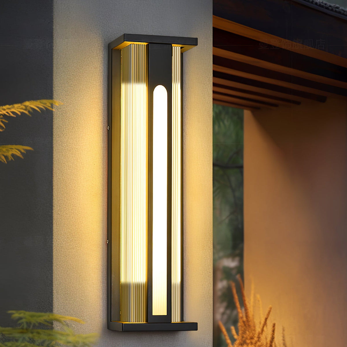 Bellamy Flair Outdoor Wall Sconce in Stainless Steel and Acrylic