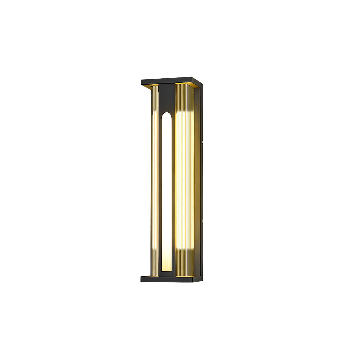 Bellamy Flair Outdoor Wall Sconce in Stainless Steel and Acrylic