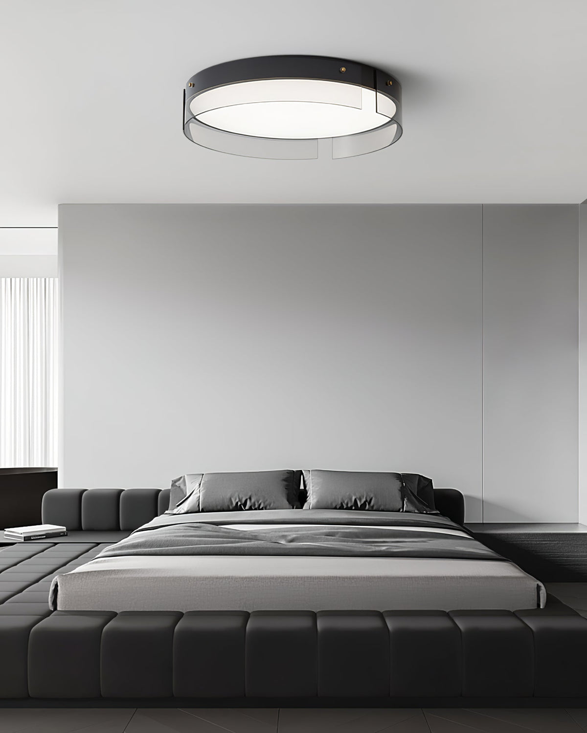 Bellatrix Modern Brass LED Flush Mount Ceiling Light for Living Room and Bedroom