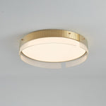 Bellatrix Modern Brass LED Flush Mount Ceiling Light for Living Room and Bedroom