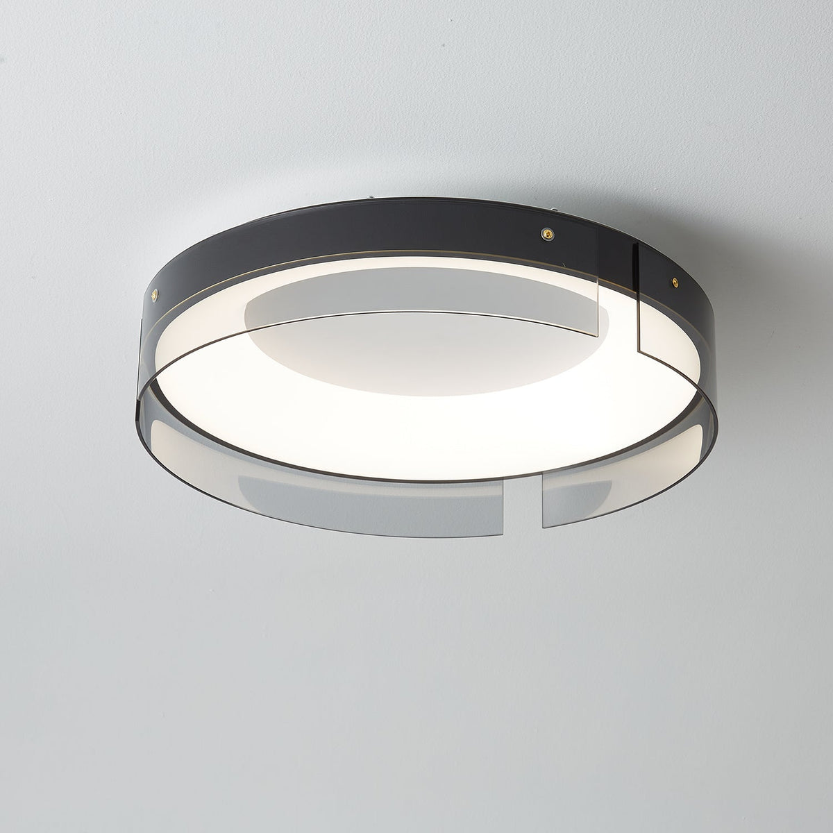 Bellatrix Modern Brass LED Flush Mount Ceiling Light for Living Room and Bedroom