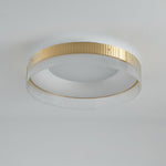 Bellatrix Modern Brass LED Flush Mount Ceiling Light for Living Room and Bedroom