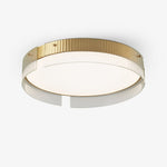 Bellatrix Modern Brass LED Flush Mount Ceiling Light for Living Room and Bedroom