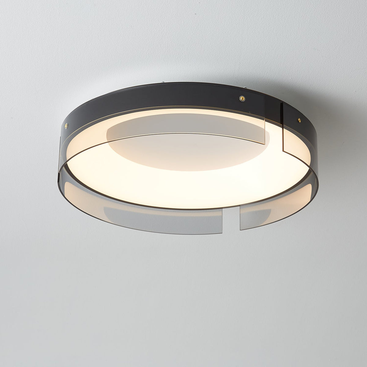Bellatrix Modern Brass LED Flush Mount Ceiling Light for Living Room and Bedroom