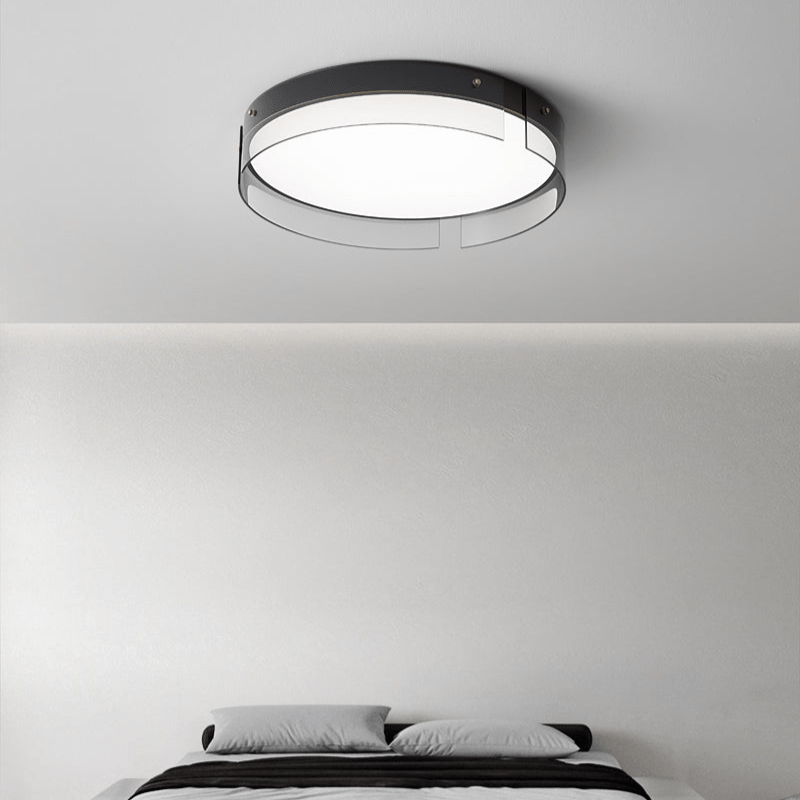 Bellatrix Modern Brass LED Flush Mount Ceiling Light for Living Room and Bedroom