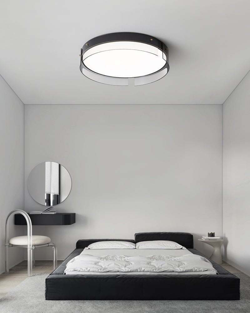 Bellatrix Modern Brass LED Flush Mount Ceiling Light for Living Room and Bedroom