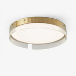 Bellatrix Modern Brass LED Flush Mount Ceiling Light for Living Room and Bedroom