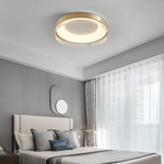 Bellatrix Modern Brass LED Flush Mount Ceiling Light for Living Room and Bedroom