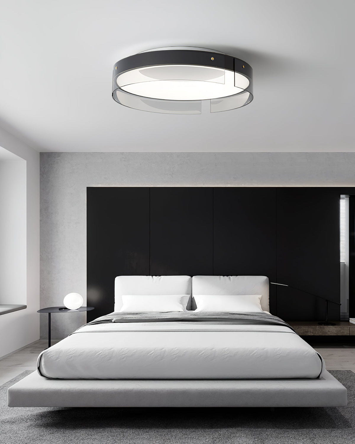 Bellatrix Modern Brass LED Flush Mount Ceiling Light for Living Room and Bedroom